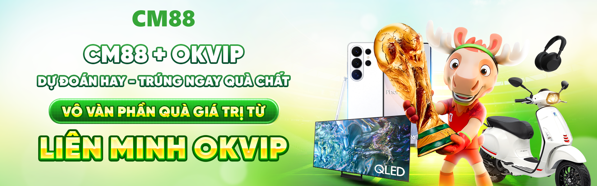 Hòa vào nhịp bóng đá toàn cầu, CM88 và OKVIP kết nối cùng nhiều đối tác uy tín để lan tỏa tinh thần World Cup 2026.